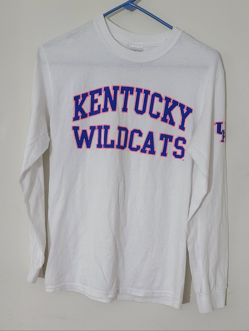 University of Kentucky Wildcats Gildan White Long-Sleeve T-Shirt Small